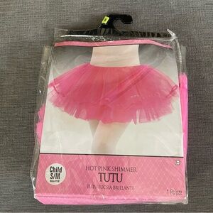 Girls Pink Shimmer Tutu Costume Size S/M (Fits Up to US 10)